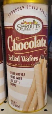 Chocolate Rolled Wafers