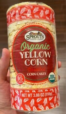 Organic Yellow Corn Unsalted Corn Cakes