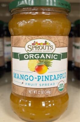Organic Mango-Pineapple Fruit Spread