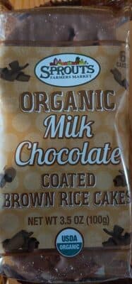 Organic Milk Chocolate Coated Brown Rice Cakes