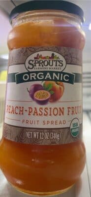 Organic Peach-Passion fruit Fruit Spread