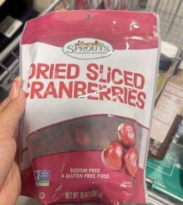 Dried Sliced Cranberries