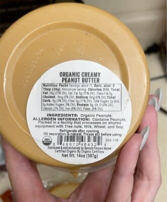 Organic Creamy Peanut Butter