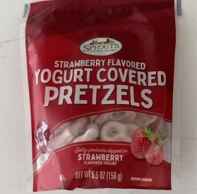 Strawberry Flavored Yogurt Covered Pretzels