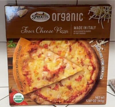 Four cheese pizza