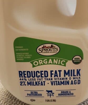 Organic Reduced Fat Milk