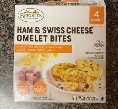 Ham & Swiss Cheese Omelet Bites