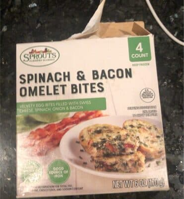 Spinach & Bacon Omelet Bites
