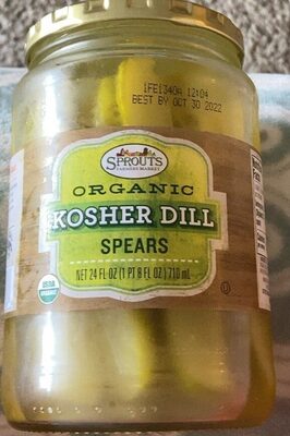 Organic Kosher Dill Spears