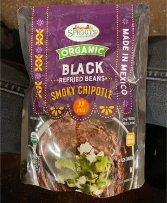 Black refried beans Smokey Chipotle