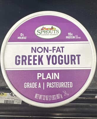 Non-Fat Greek Yogurt Plain