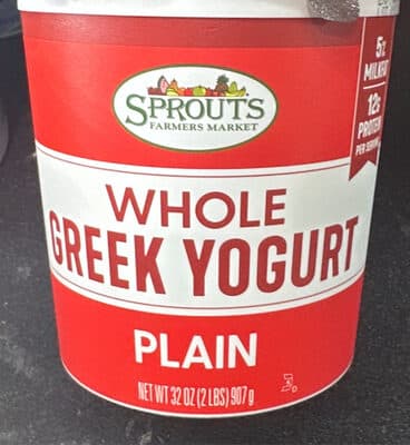 Whole greek yogurt