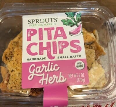Pita chips garlic herb