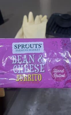 Bean and cheese burrito