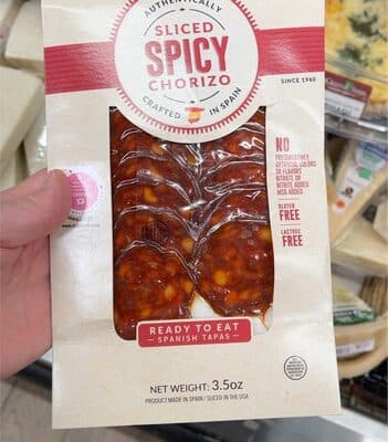 Sliced Spicy Chorizo