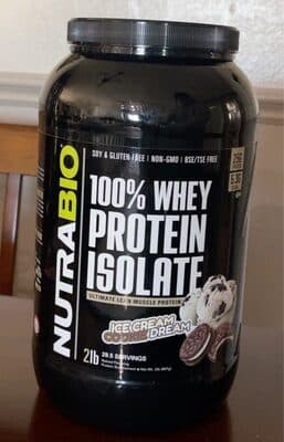 100% Whey Protien Isolate Ice Cream Cookie Dream