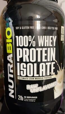 100% Whey Protein Isolate Unflavored