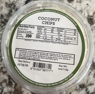 Coconut chips