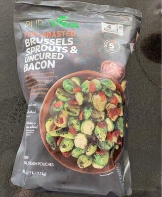 Fire Roasted Brussels Sprouts & Uncured Bacon