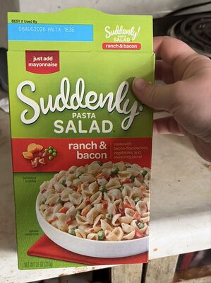 Suddenly! Pasta Salad ranch & bacon
