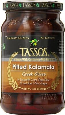TASSOS, PITTED KALAMATA GREEK OLIVES