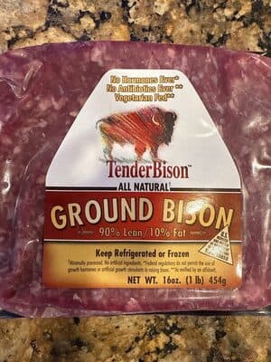 Tender bison, all natural ground bison
