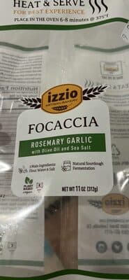 Focaccia Rosemary Garlic With Olive Oil And Sea Salt