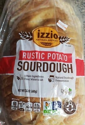 Izzio Artisan Bakery Sourdough Rustic Potato Bread