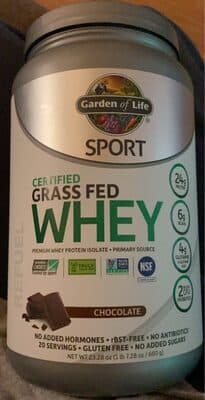 Certified Grass Fed Whey Protein Chocolate