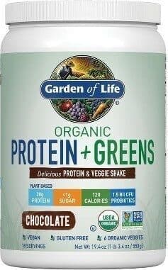 Organic Plant-Based Protein + Greens Delicious Protein & Veggie Shake, Chocolate