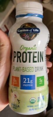 Organic Plant-Based Protein 21 G Drink, Vanilla