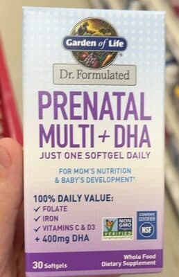 Garden of life Prenatal Multi +DHA