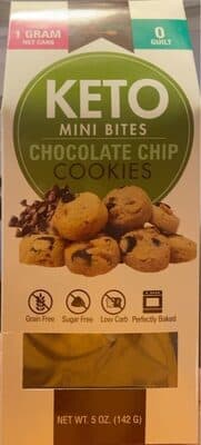 Keto Mini Bites Chocolate Chip Cookies