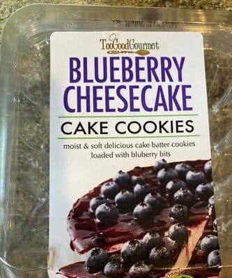 Blueberry cheesecake cake cookies