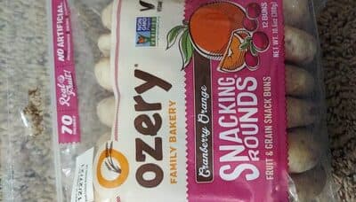 Cranberry Orange Fruit & Grain Snack Buns
