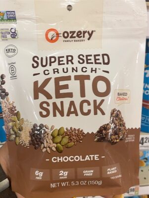 Ozery Bakery Super Seed Crunch Chocolate Keto Snack