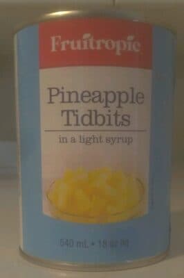 Pineapple Tidbits in a Light Syrup