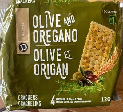 Olive and Oregano Crackers