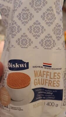 Gaufres sandwich fourrees au caramel