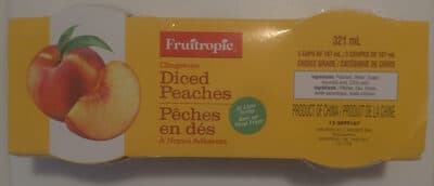 Clingstone Diced Peaches in Light Syrup
