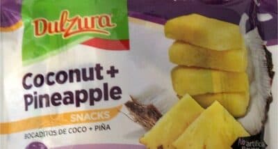 Coconut + pineapple snacks