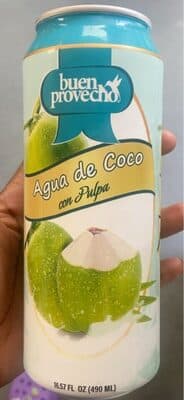 Agua de coco con pulpa