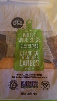 White wide slice
