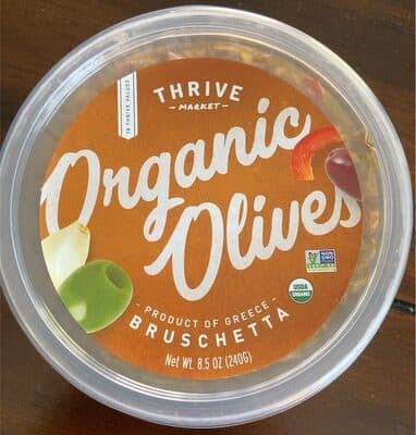 Organic Olives Bruschetta