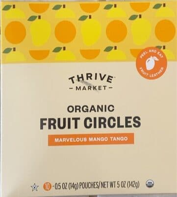 Organic Fruit Circles - Mango