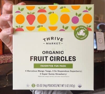 Thrive Organic Fruit Circles