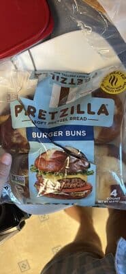 Soft Pretzel Burger Buns