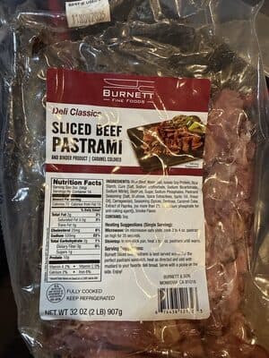 Sliced Pastrami
