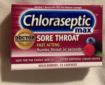 Chloraseptic max sore throat