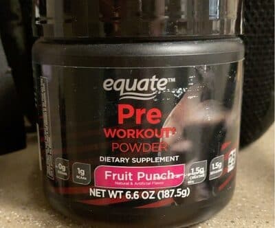 Pre Workout Powder Fruit Punch